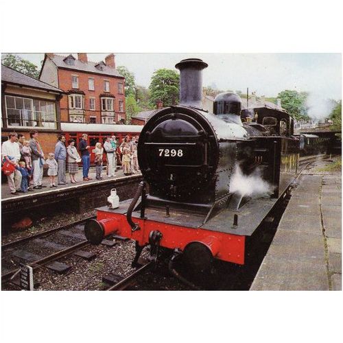 Railway Postcard LMS Jinty 7298 LLANGOLLEN Fowler 0-6-0T Loco
