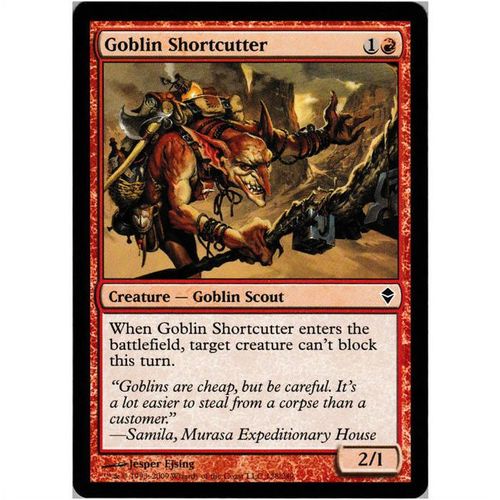 Magic the Gathering - Zendikar - #128/249 - Goblin Shortcutter
