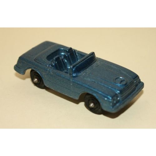 Vintage Tootsietoy Diecast Blue Mercedes Benz 450 SL Convertible