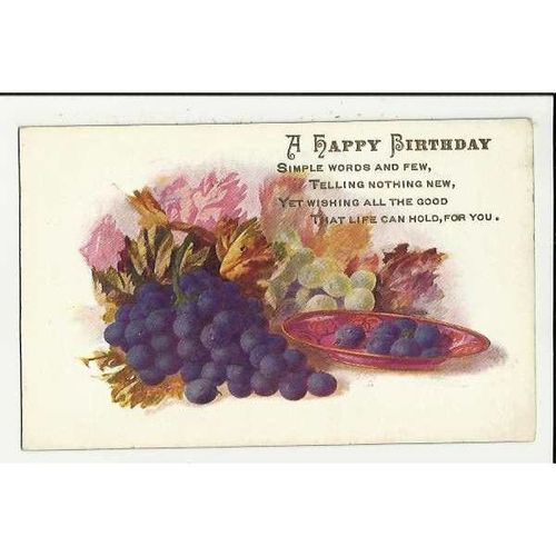 2634 A HAPPY BIRTHDAY Tuck Oilette Postcard