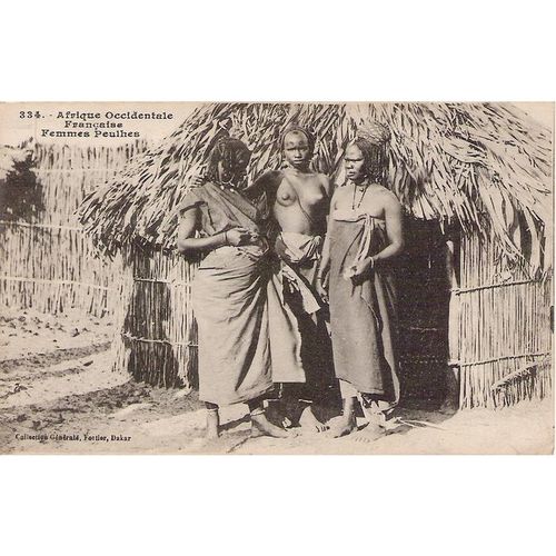 CARTE POSTALE - AFRIQUE NOIRE - FEMMES PEULHES