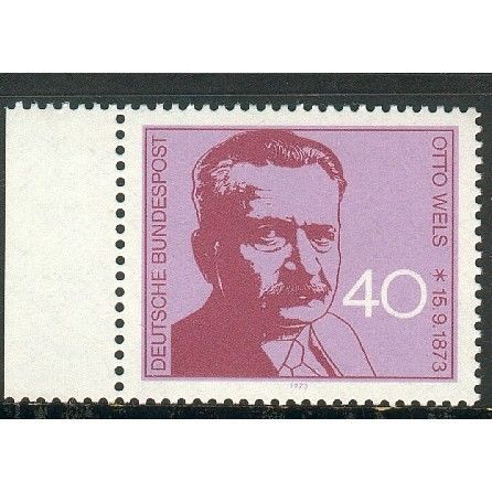 Germany 1973 - SG1671 - Birth Centenary Otto Wels - Social Dem Leader (unused)