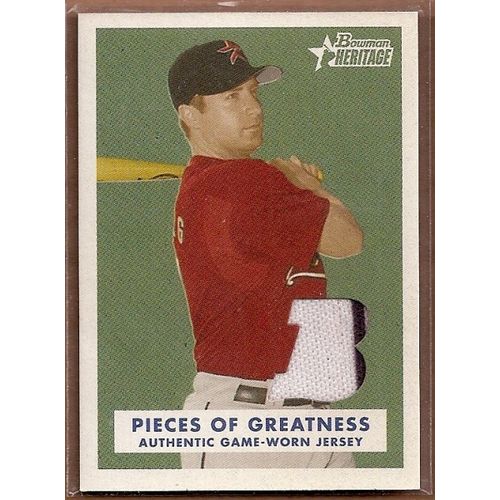 2006 Bowman Heritage Baseball Pieces of Greatness Morgan Ensberg # PG-ME