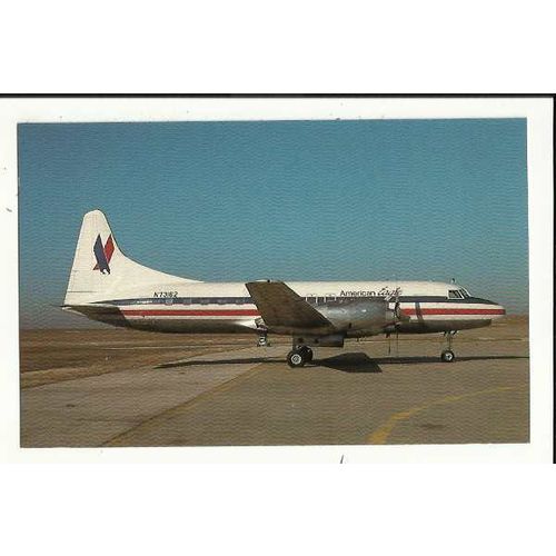 Aviation AMERICAN EAGLE CONVAIR 580 Postcard by AeroGem (0905)