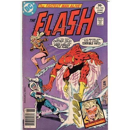 THE FLASH # 250 1st GOLDEN GLIDER ( 1977 )
