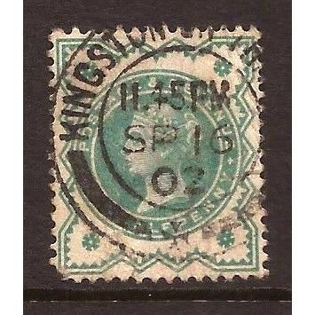GB 1887 QV 0.5d turquoise Jubilee SG213