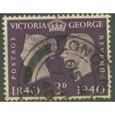 GB 1940 Stamp centenary 3d used SG484