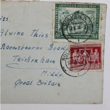 Germany 1939 & 1948 Covers - both sent to London
