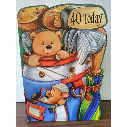 40th birthday card - 40 Today - 06
