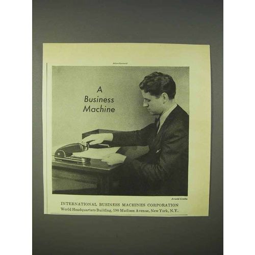 1940 International Business Machines IBM Ad