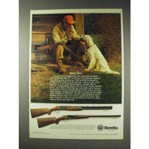 1991 Beretta 686 ONYX and 626 ONYX Shotguns Ad