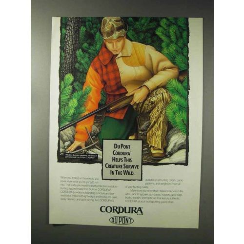 1993 Du Pont Cordura Fabric Ad - Survive in the Wild