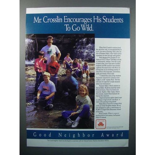 1992 State Farm Insurance Ad - Mr. Crosslin Encourages