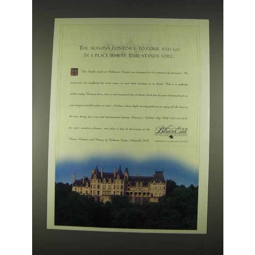 1996 Biltmore Estate North Carolina Ad - Seasons