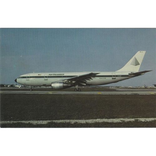 North Eastern Airbus A300 B2 1C Civil Aircraft Postcard (A19889)