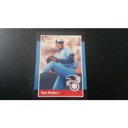 1988 Donruss All-Stars Card # 28 Tom Henke Excellent (5) Toronto Blue Jays