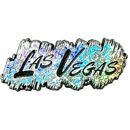Las Vegas Silver Foil Fridge Magnet