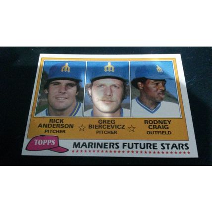 1981 Topps Card # 282 Seattle Mariners Future Stars Very Good-Excellent (4)