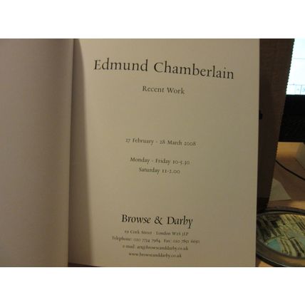 EDMUND CHAMBERLAIN Art Exhibition catalogue, 2008..Browse & Darby, London