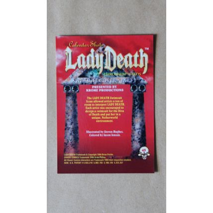 Lady Death All-Chromium Base trading Card # 43 (C) 1994 Chaos Krome comics