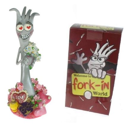 Fork In World Novelty Fun Figurine - Love