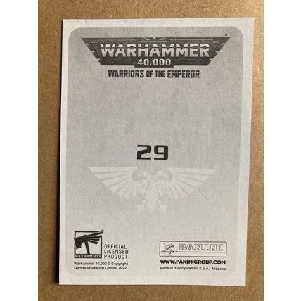 Warhammer 40,000: Warriors of the Emperor Sticker # 29 (A) unused 2022 Panini