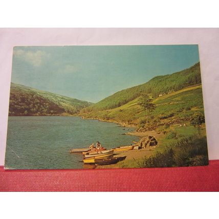 LLYN CRAFNANY, TREFRIW, NORTH WALES used vintage postcard CRAFNANT 1969 pm =