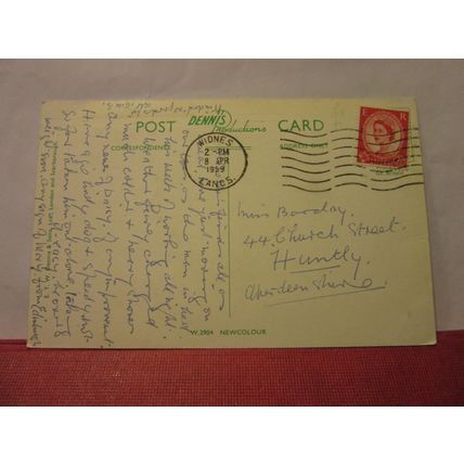 THE TOWN HALL, WARRINGTON, LANCASHIRE used postcard by E T W Dennis 1959 pm =