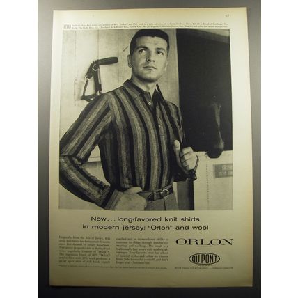 1957 Du Pont Orlon Advertisement - Izod shirt