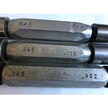 LOT THE PIPE MACHINERY GO NO GO PLUG GAGE .946,.952,.953,.946,.948,.958,SA