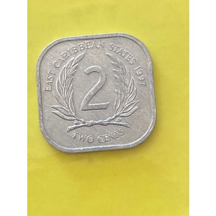 Umlaufmünze Ostkaribische Staaten 2 Cents 1997