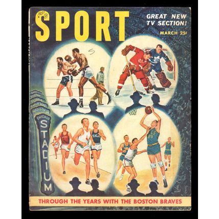 Mag: Mar 1951 Sport ~ Hank Greenberg, Boston Braves, Movie Ad "THE THING"