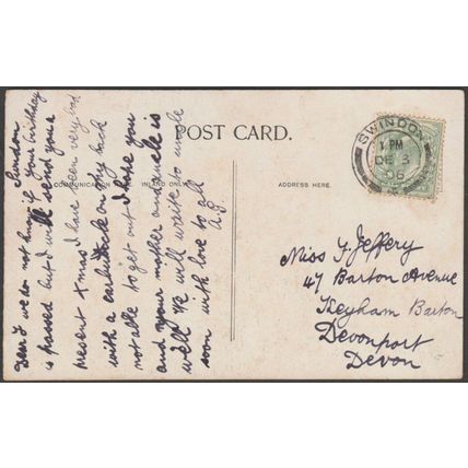 Free Mineral Water Fountain, Bath, Somerset, 1906 - Postcard