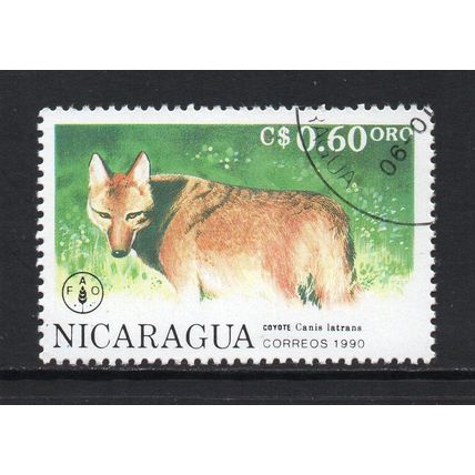 Nicaragua - 1990 - 0.60Cd Coyote, Used