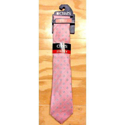 Chaps Mens Stretch Summer Pink Bay Flower Tie New Kohl's Retail $42 Silk Shell