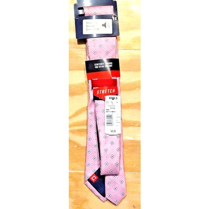 Chaps Mens Stretch Summer Pink Bay Flower Tie New Kohl's Retail $42 Silk Shell