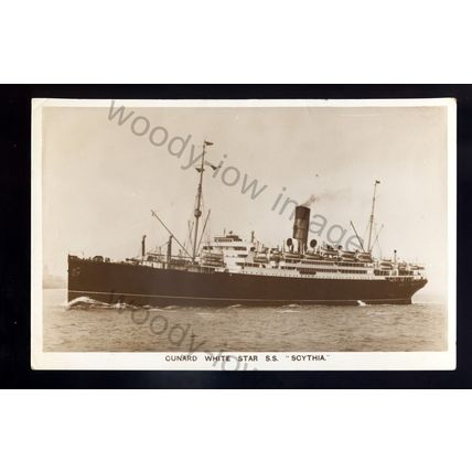 LS2623 - Cunard White Star Liner - Scythia - postcard
