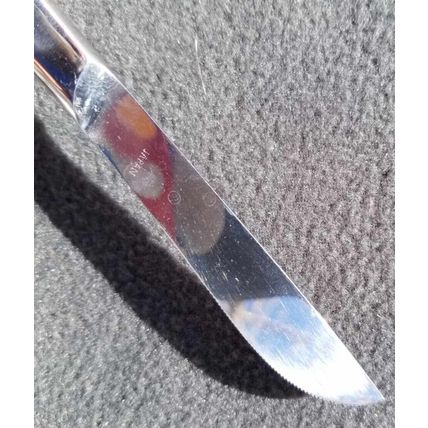 RARE Japan Sword Stainless Steel Serrated Blade Scalpel Steak Knives set of 6