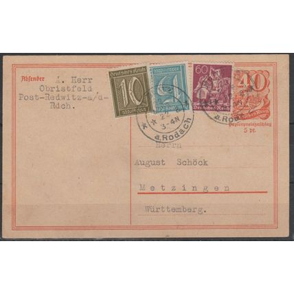 Mi: 159/160/165 used 22.3.1922