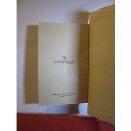 PLASTIC & card CHRISTMAS GREETINGS CARD used antique by R. Tuck PAPER INSERT. =