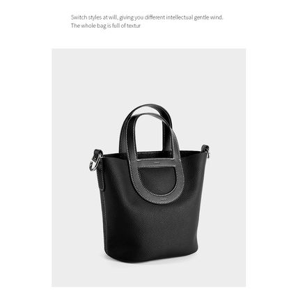 Genuine Leather Women Handbags Tote Purse Shoulder Bag Black