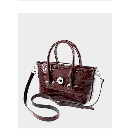 Women Genuine Leather Satchel Bags Top Handle Crossbody Purses and Handbags Red