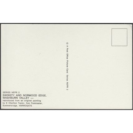 Swinsty & Norwood Edge, Washburn Valley, Yorkshire, c1980 - Post Office Postcard