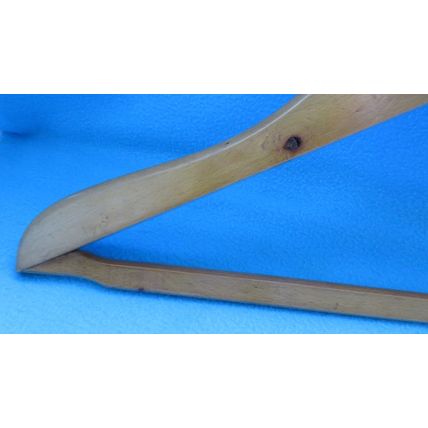 Burton The Tailor Of Taste Wigan Lancashire Vintage 1930's Wooden Coat Hanger (a