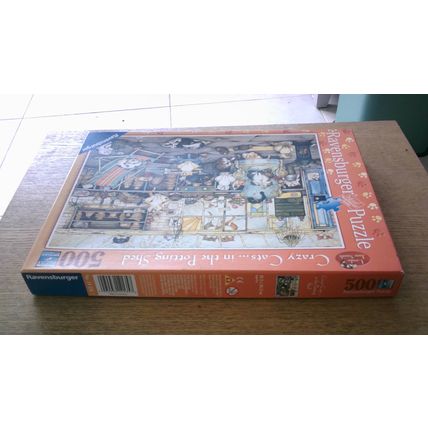CRAZY CATS...IN THE POTTING SHED by Linda Jane Smith Jigsaw (500 Piece) 2009
