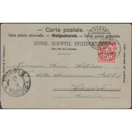 Chemin de Fer Funiculaire, Luzern und Gütsch, 1901 - Voege AK