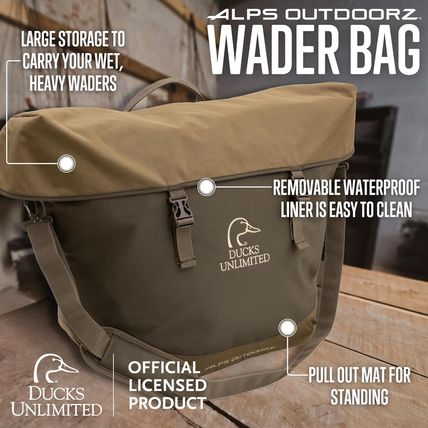 ALPS Outdoorz Ducks Unlimited Wader Bag - Brown/Tan
