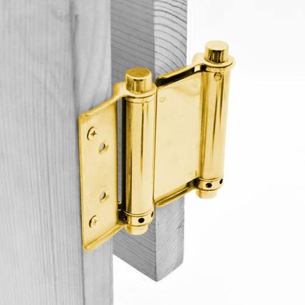 4Pcs 2 Pairs 5" Double Action Spring Hinge Stainless Steel Cafe Saloon Door Swin