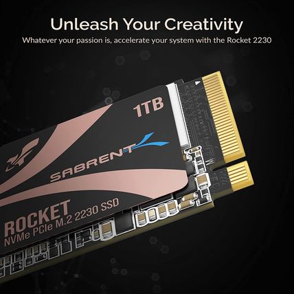 SABRENT Rocket 2230 Nvme 4.0 1TB High Performance Pcie 4.0 M.2 2230 SSD [SB-2130