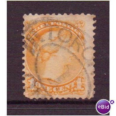 canada sg72 / 75 victoria perf 12 1 cent d